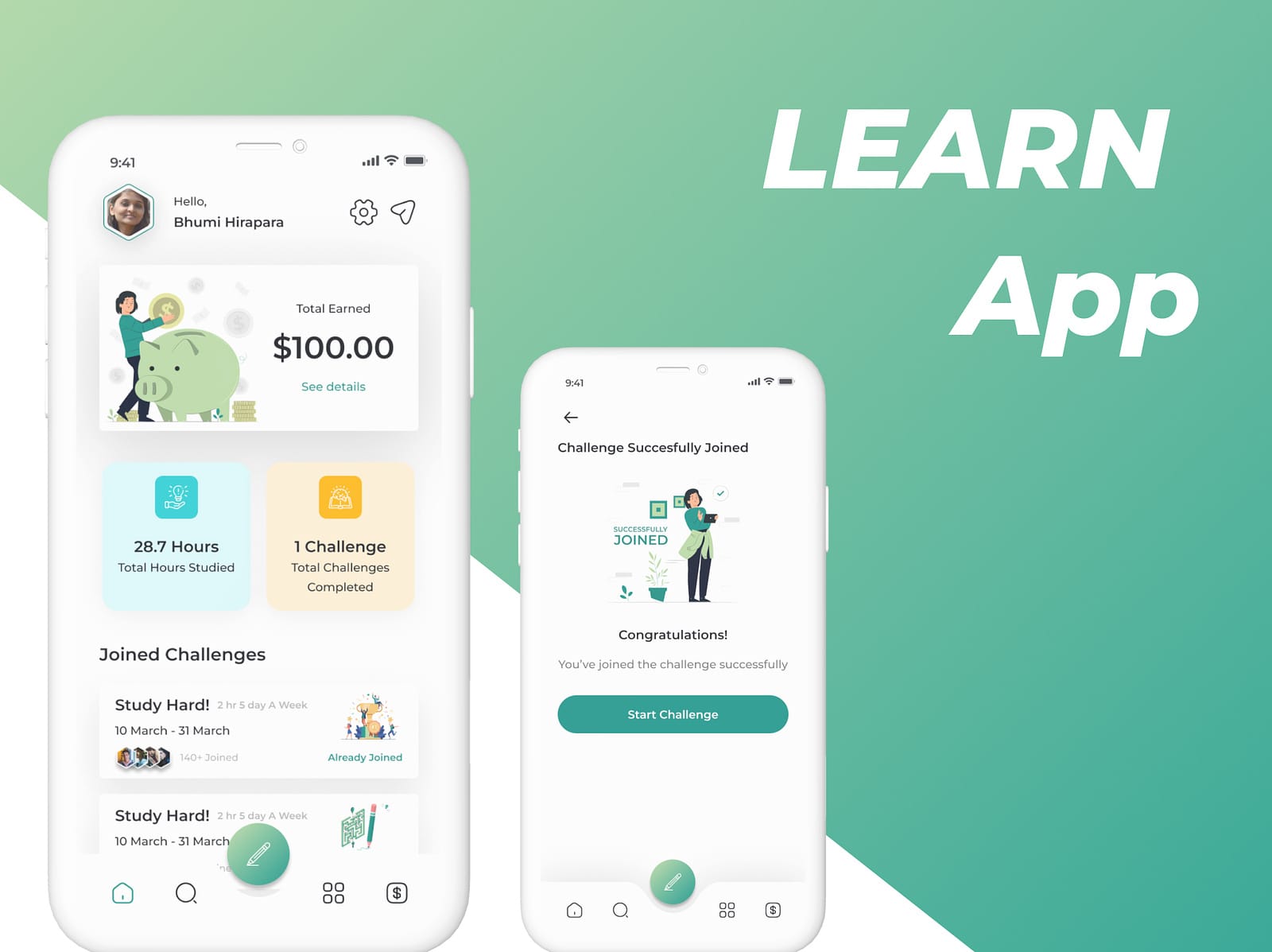 Learn Mobile App - Mobile App Design case study